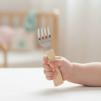 Kids Cutlery Set | Ergonomic Stainless Steel Fork, Spoon & Knife Set