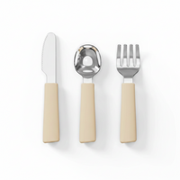 Kids Cutlery Set | Ergonomic Stainless Steel Fork, Spoon & Knife Set