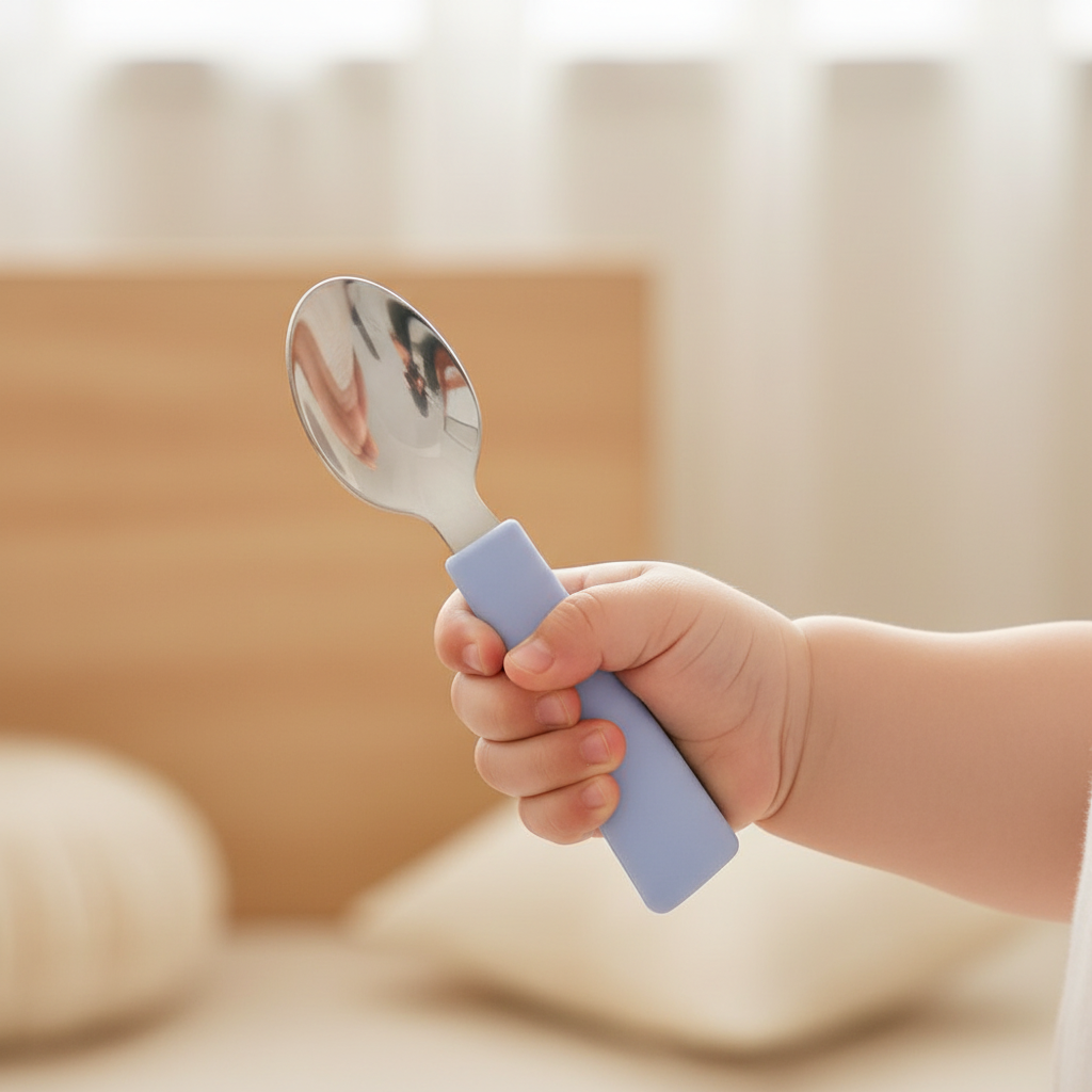 Kids Cutlery Set | Ergonomic Stainless Steel Fork, Spoon & Knife Set