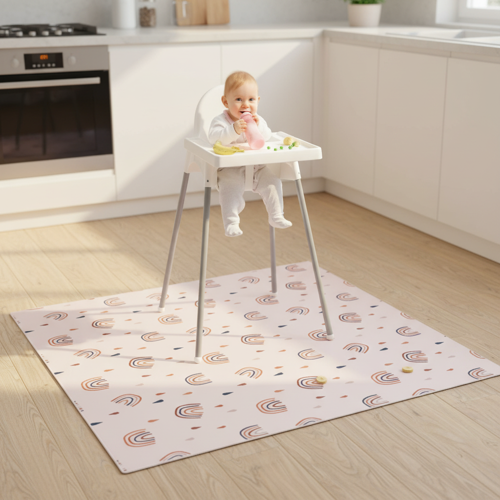 Waterproof Messy Mat | Non-Slip Baby Feeding, Play & Craft Mat