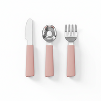 Kids Cutlery Set | Ergonomic Stainless Steel Fork, Spoon & Knife Set