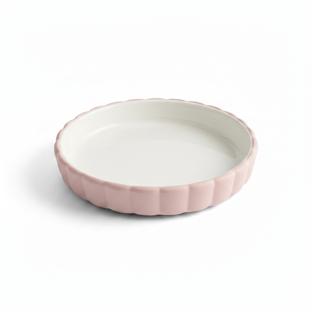 Pink Plate White BG