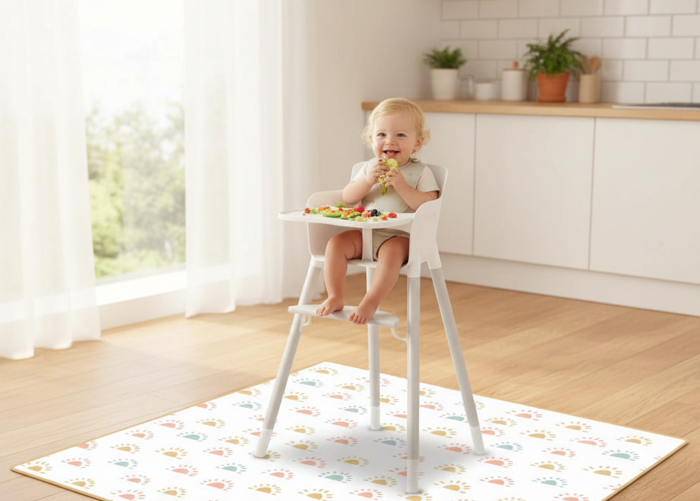 Waterproof Messy Mat | Non-Slip Baby Feeding, Play & Craft Mat